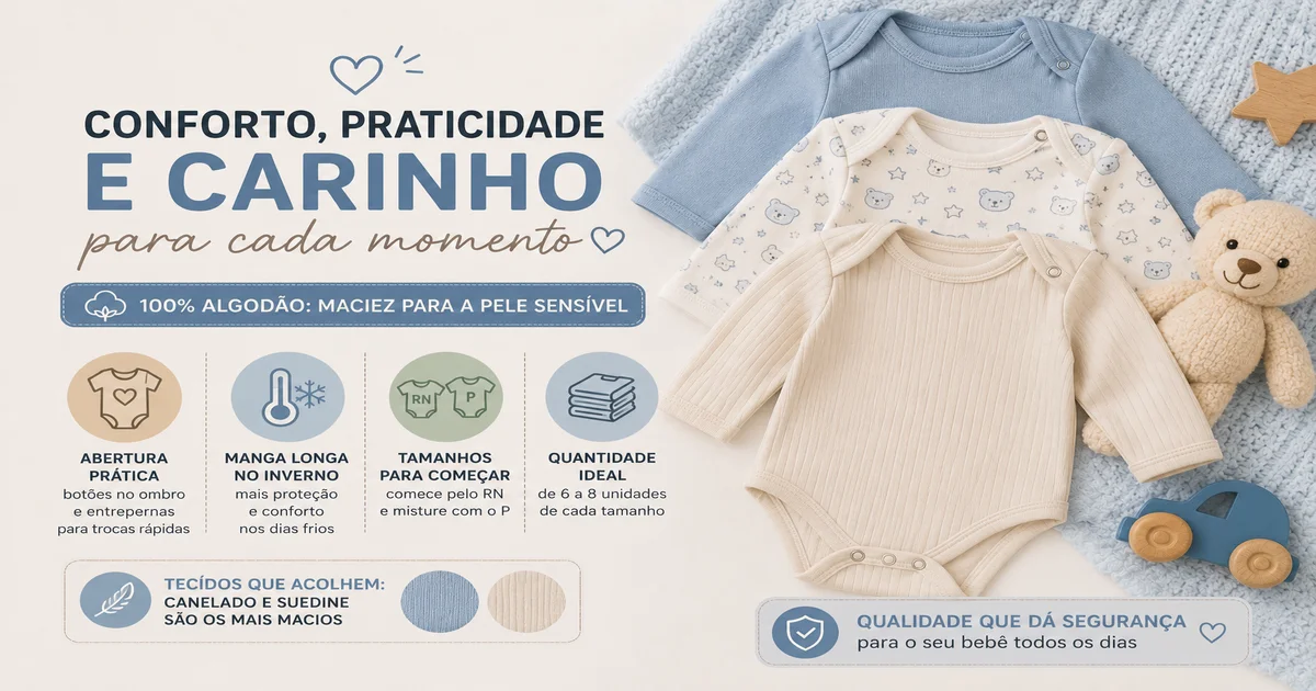 Body de Bebê Menino: Como Escolher e Quais Comprar