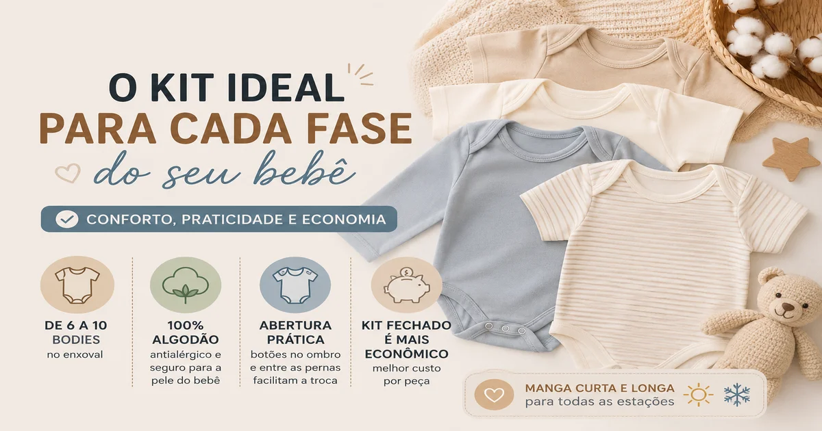 Kit de Body de Bebê: Quantas Peças e Como Escolher
