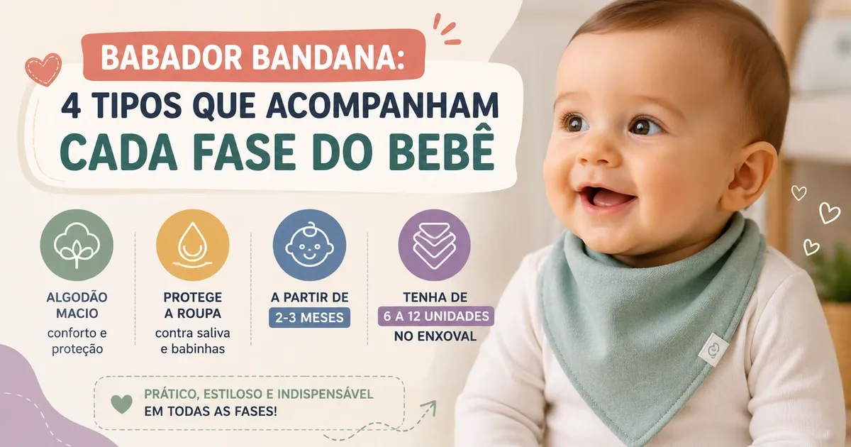 Babador Bandana: Para Que Serve e Como Escolher para o Bebê