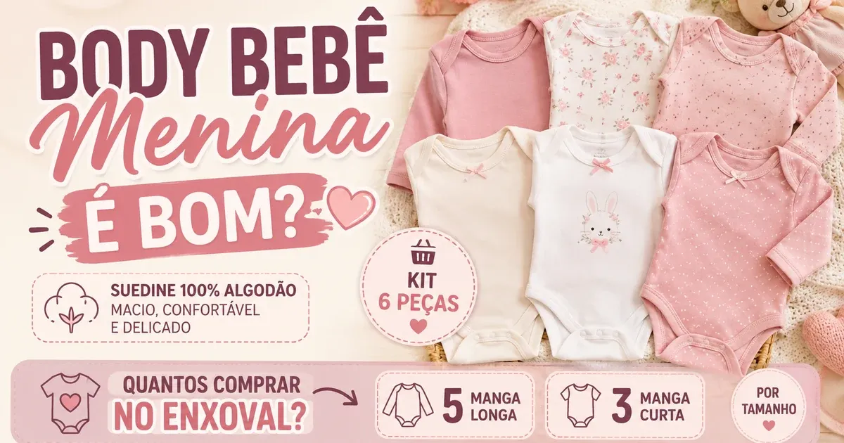 Body de Bebê Menina: Como Escolher e Quais Comprar