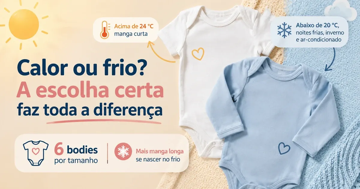 Body Manga Curta ou Manga Longa: Qual Usar?