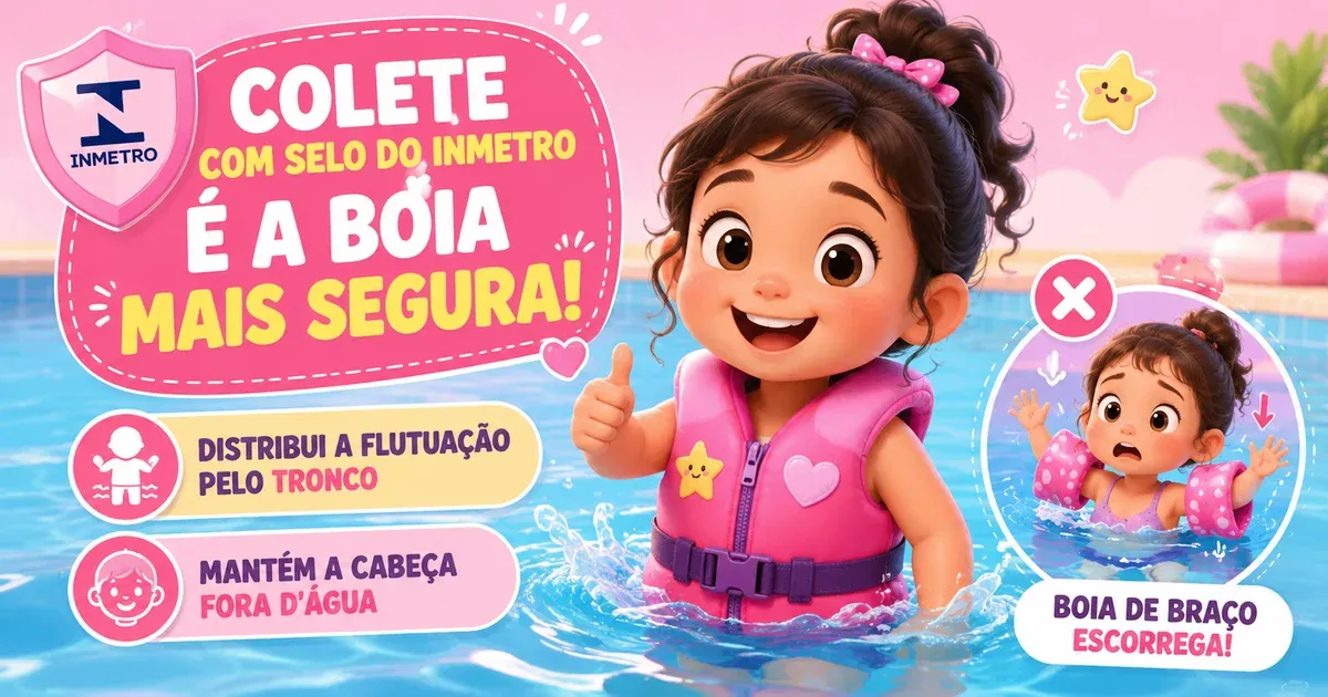 Boia Infantil Segura: Colete, Braço ou Assento?