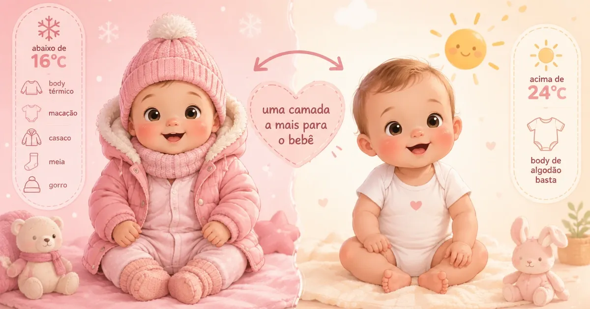 Como Vestir o Bebê por Temperatura: Tabela de Camadas