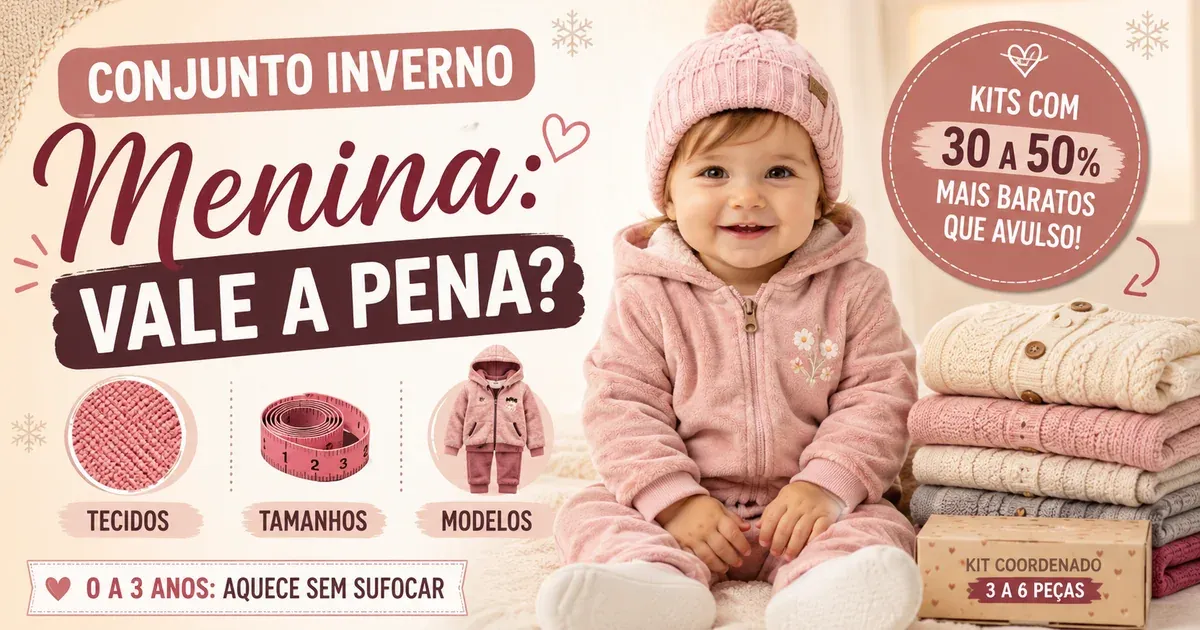 Conjunto Inverno Menina: Moletom, Plush ou Tricô?