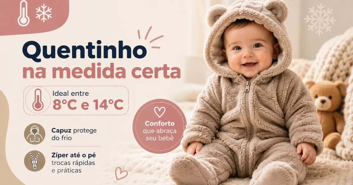 Macacão de Plush para Bebê: Como Escolher no Inverno