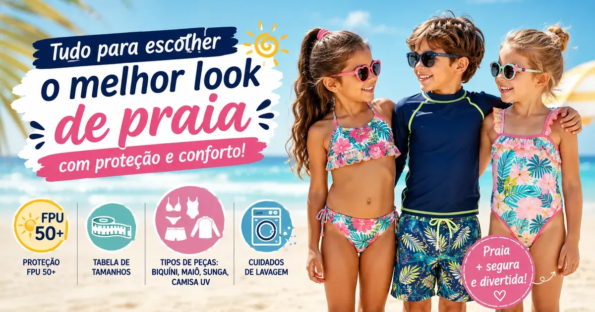 Moda Praia Infantil: Guia Completo (FPU, Tamanhos e Tipos)