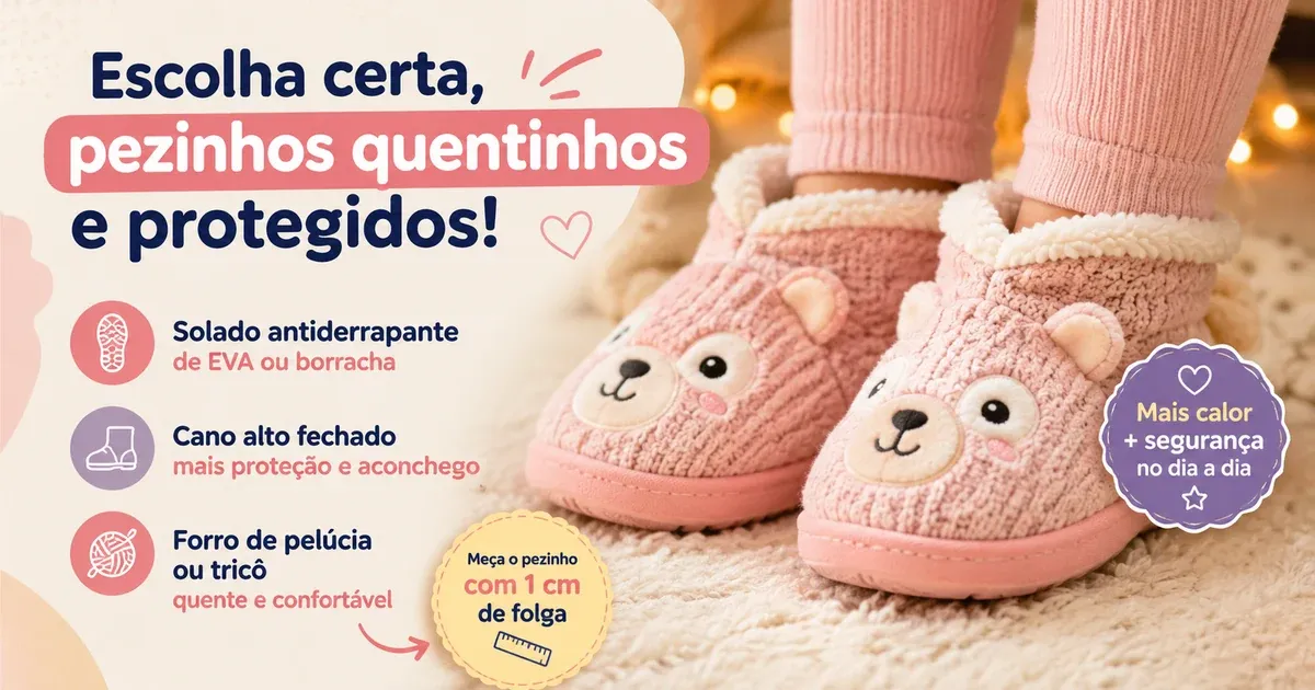 Pantufa Infantil: Como Escolher a Mais Quentinha e Segura