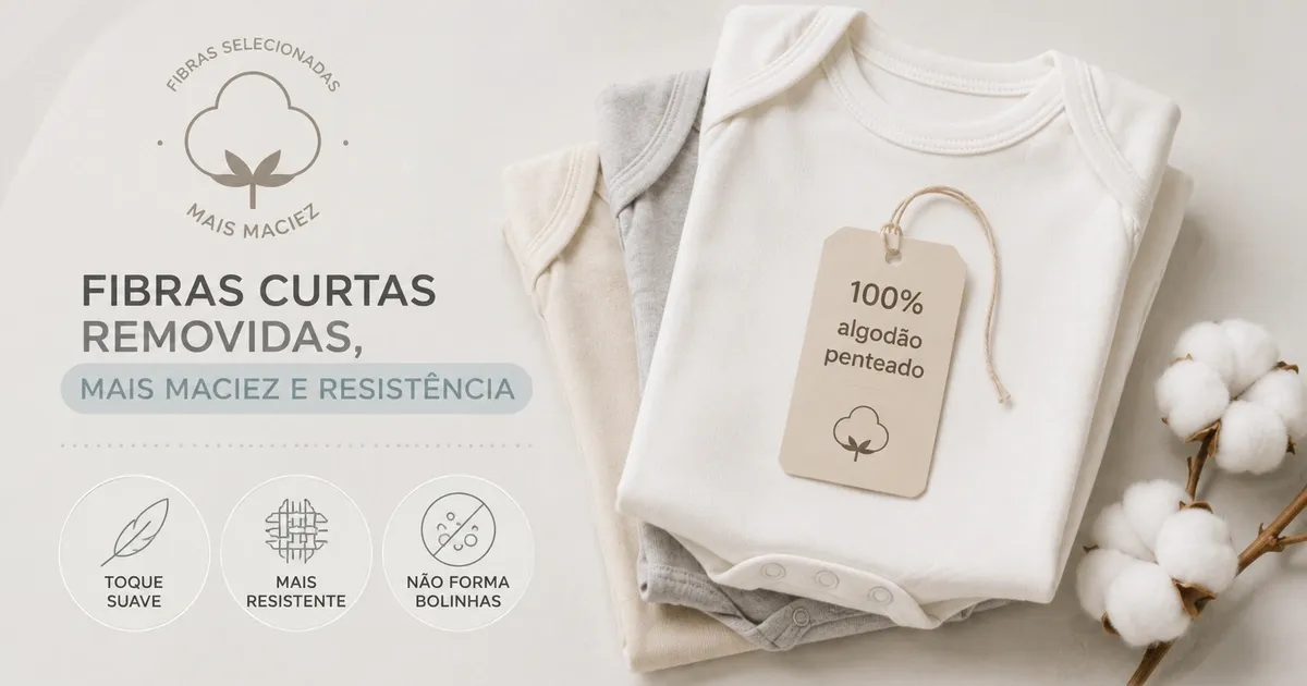 Algodão Penteado Infantil: O Que É, Por Que Não Forma Bolinhas e a Diferença para o Comum