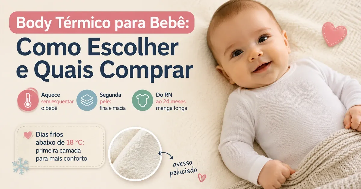 Body Térmico para Bebê: Como Escolher e Quais Comprar