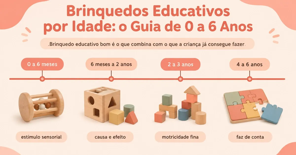 Brinquedos Educativos por Idade: o Guia de 0 a 6 Anos