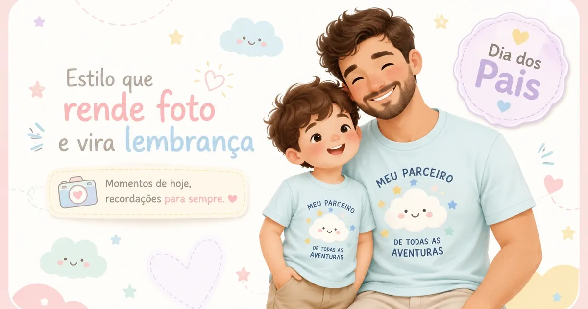 Camiseta Pai e Filho: Looks Combinando para o Dia dos Pais