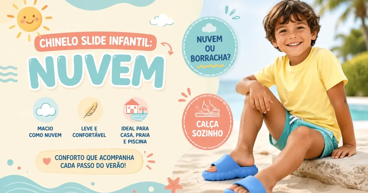 Chinelo Slide Infantil: Nuvem, Como Escolher e os 5 Melhores