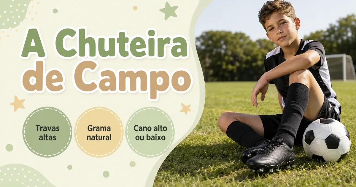 Chuteira de Campo Infantil: As Melhores e Como Escolher
