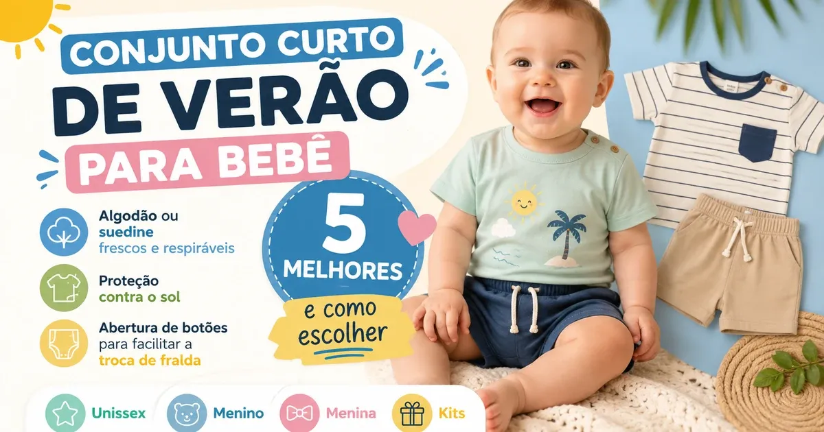 Conjunto Curto de Verão para Bebê: 5 Melhores e Como Escolher