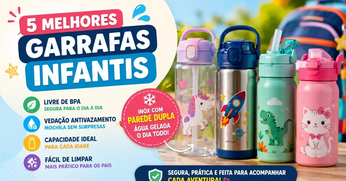 Garrafa de Água Infantil: 5 Melhores e Como Escolher