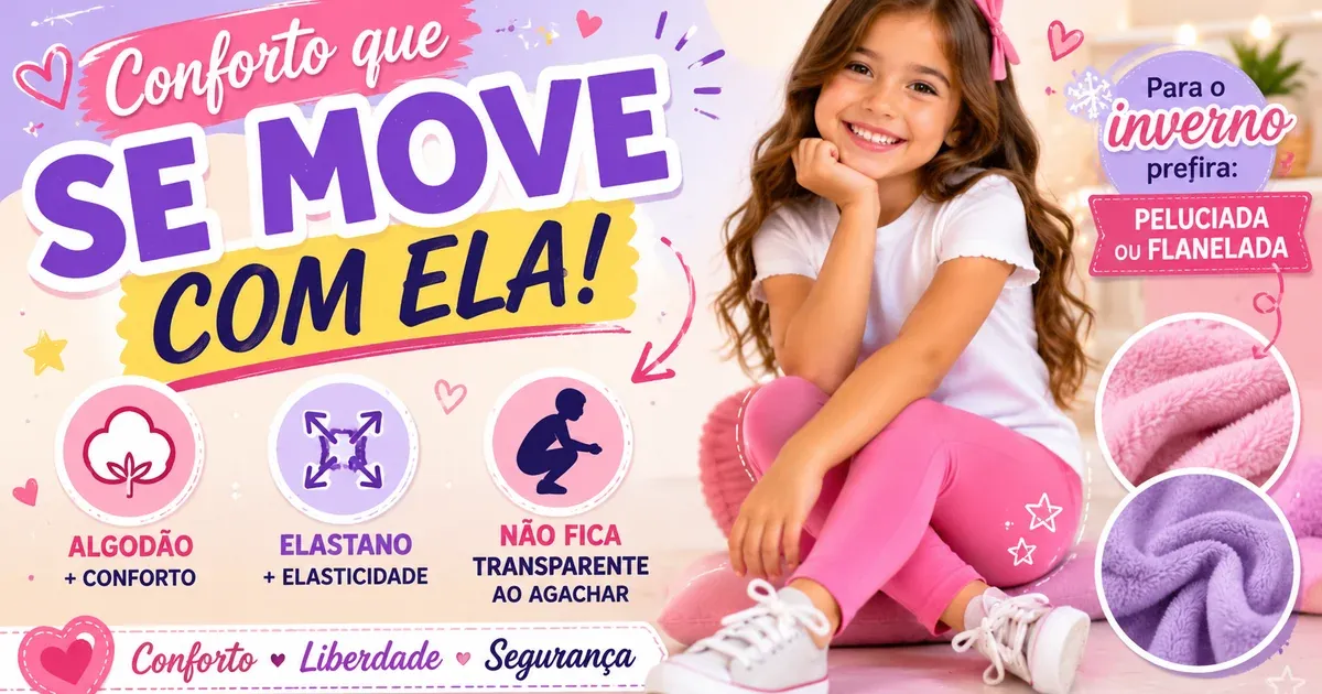Legging Infantil: Como Escolher, Tecidos e Modelos