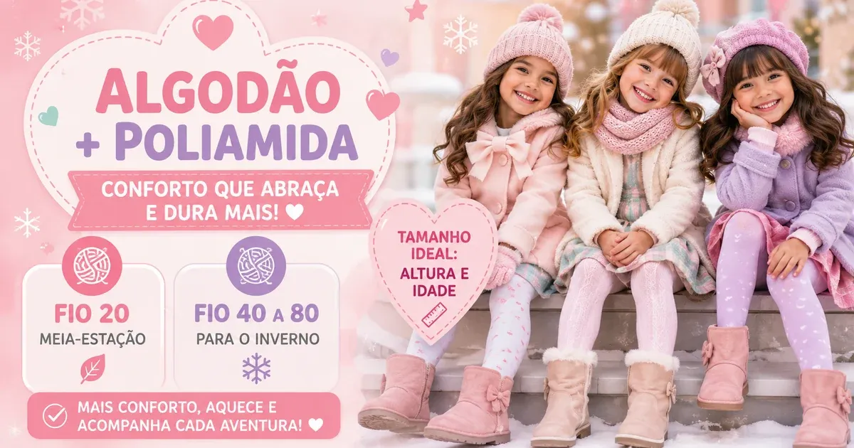 Meia-Calça Infantil: Como Escolher, Fio e Modelos