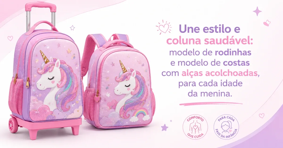Mochila Infantil Feminina: As 4 Melhores para Menina e o Peso Ideal por Idade