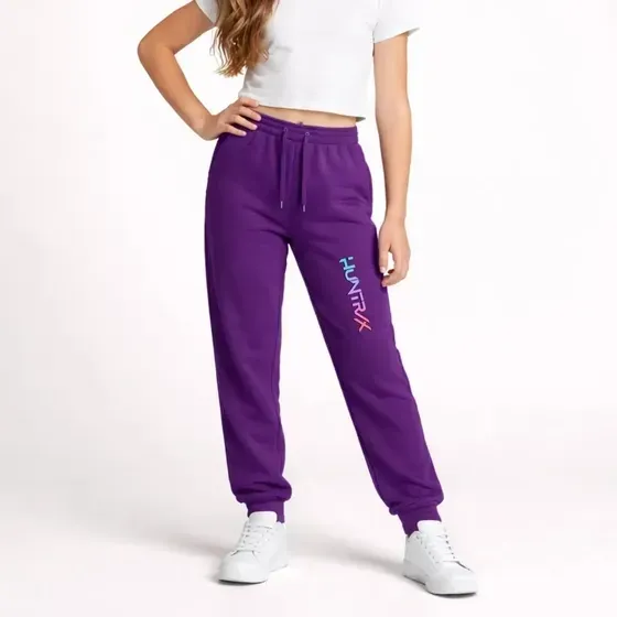 Calça de moletom jogger infantil para meninas