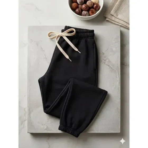 Calça de moletom premium flanelada térmica infantil