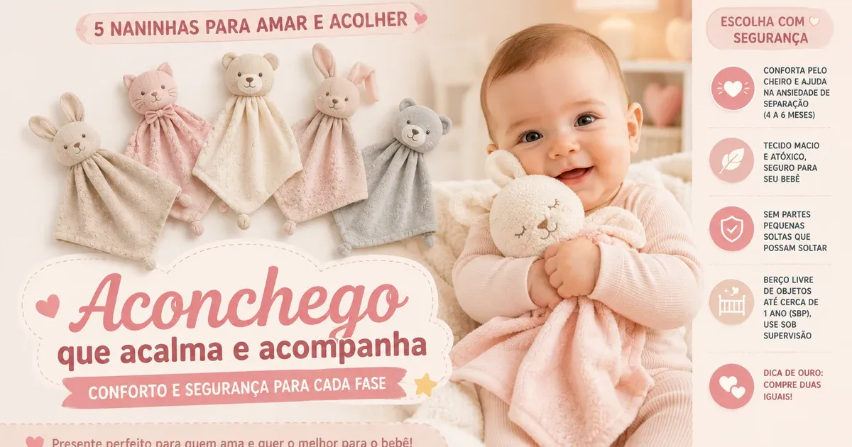 Naninha de Bebê: Como Escolher e as Melhores para Presentear com Segurança