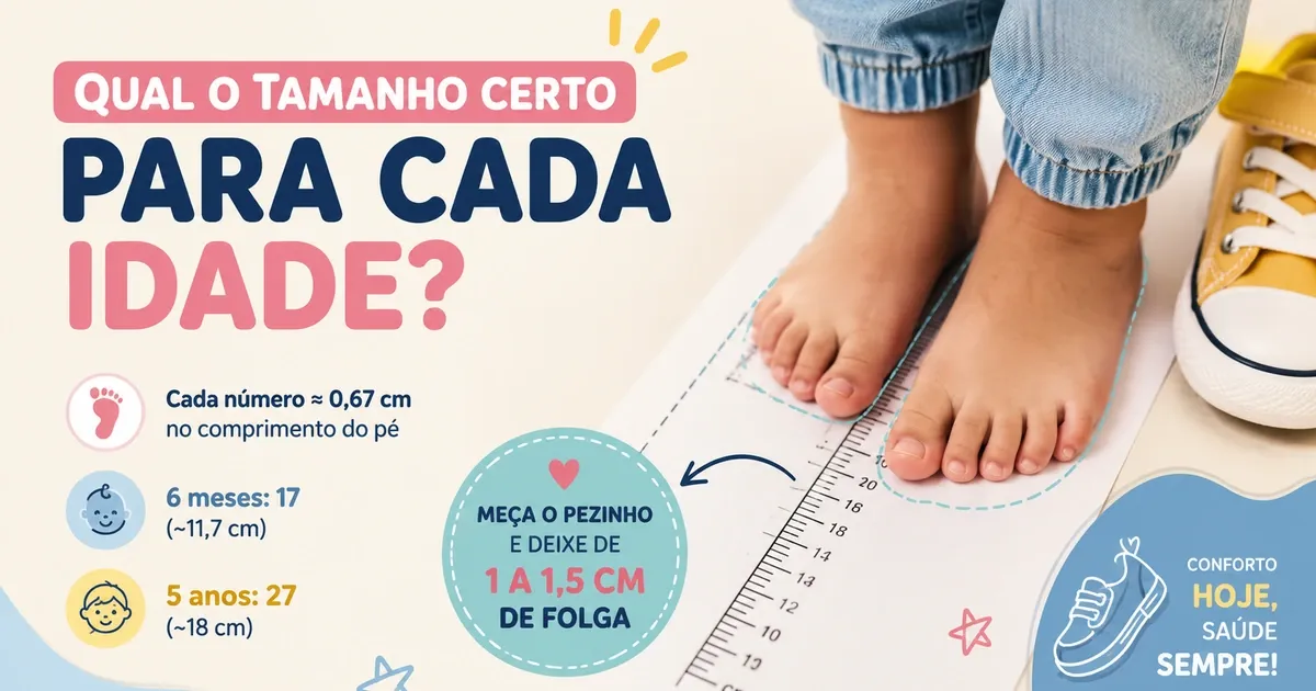 Numeração de Calçado Infantil: Tabela dos 2 aos 12 Anos