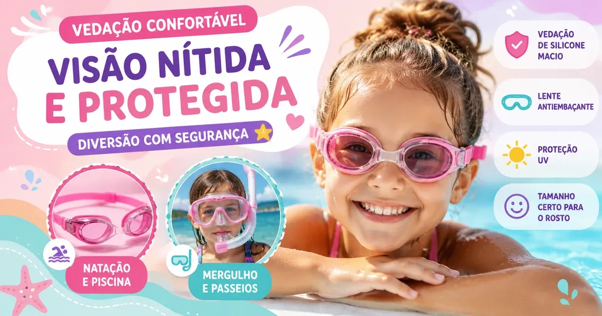 Óculos de Natação e Mergulho Infantil: Como Escolher