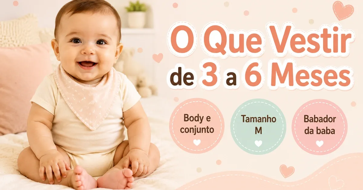 Roupa para Bebê de 3 a 6 Meses: O Que Vestir e os Melhores