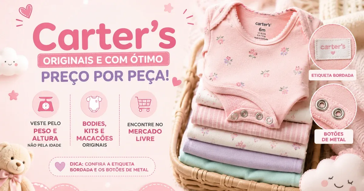 Roupa de Bebê Carter’s: Melhores Bodies, Kits e Macacões