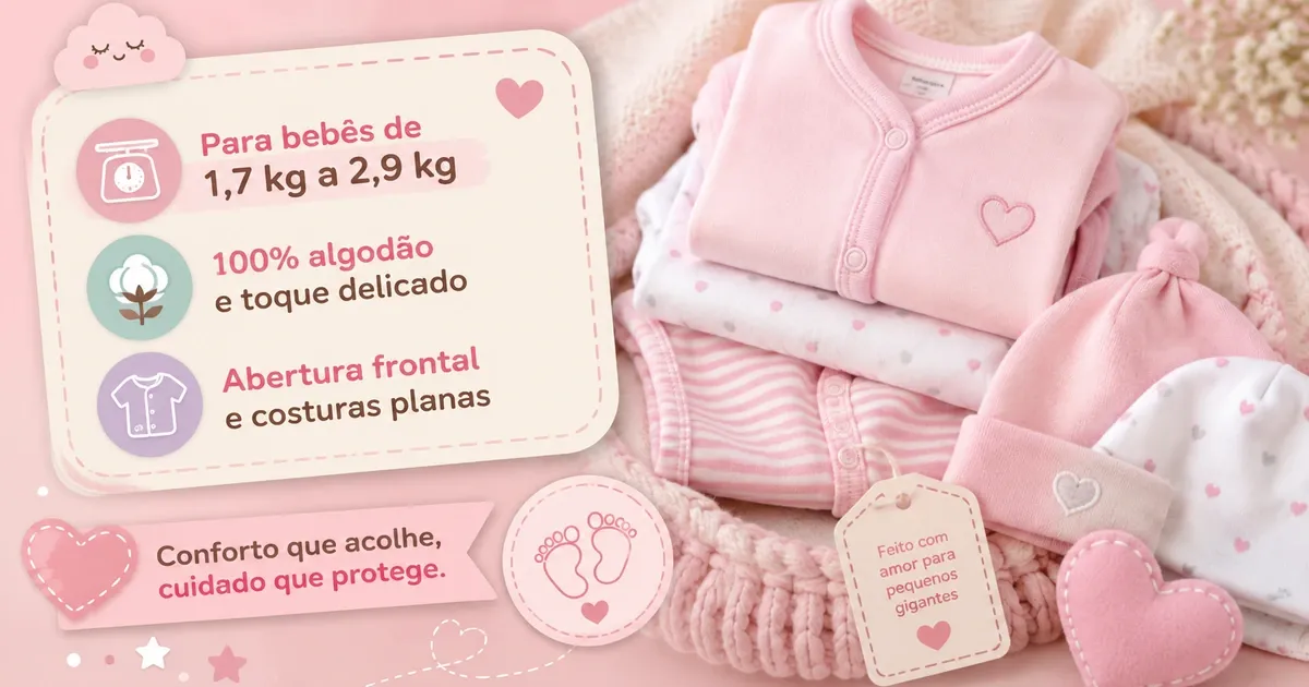 Roupa de Prematuro: Kit, Tamanhos e Como Escolher