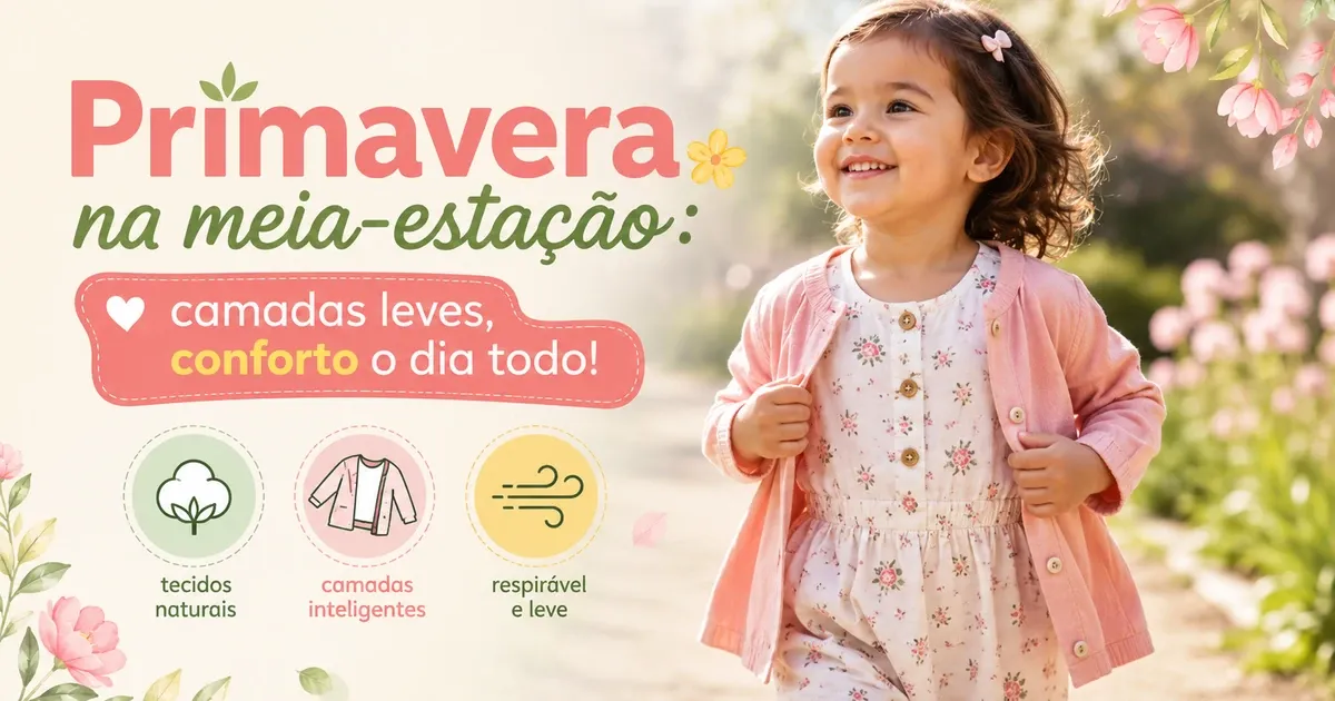 Roupa de Primavera Infantil: Como Vestir na Meia-Estação