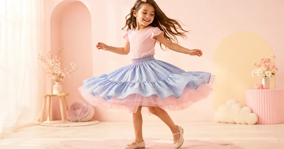 Saia Infantil: Modelos, Tecidos e Como Escolher