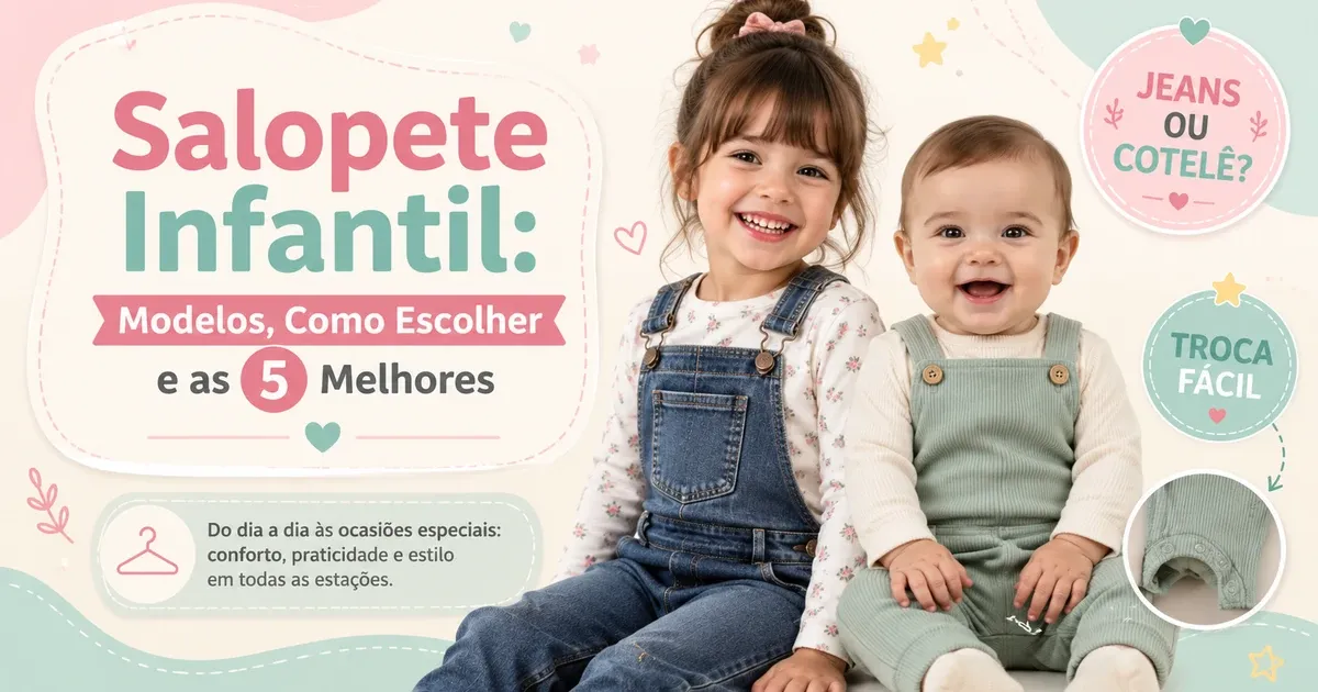 Salopete Infantil: Modelos, Como Escolher e as 5 Melhores