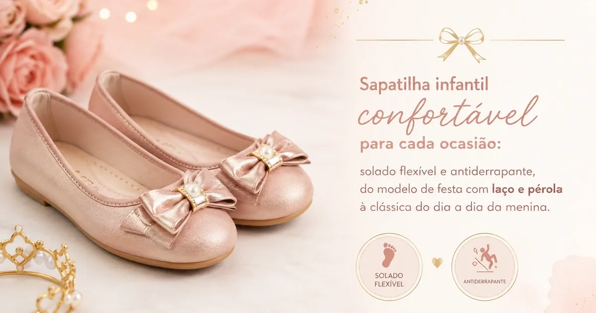 Sapatilha Infantil: As 4 Melhores para Festa e Dia a Dia e Como Escolher