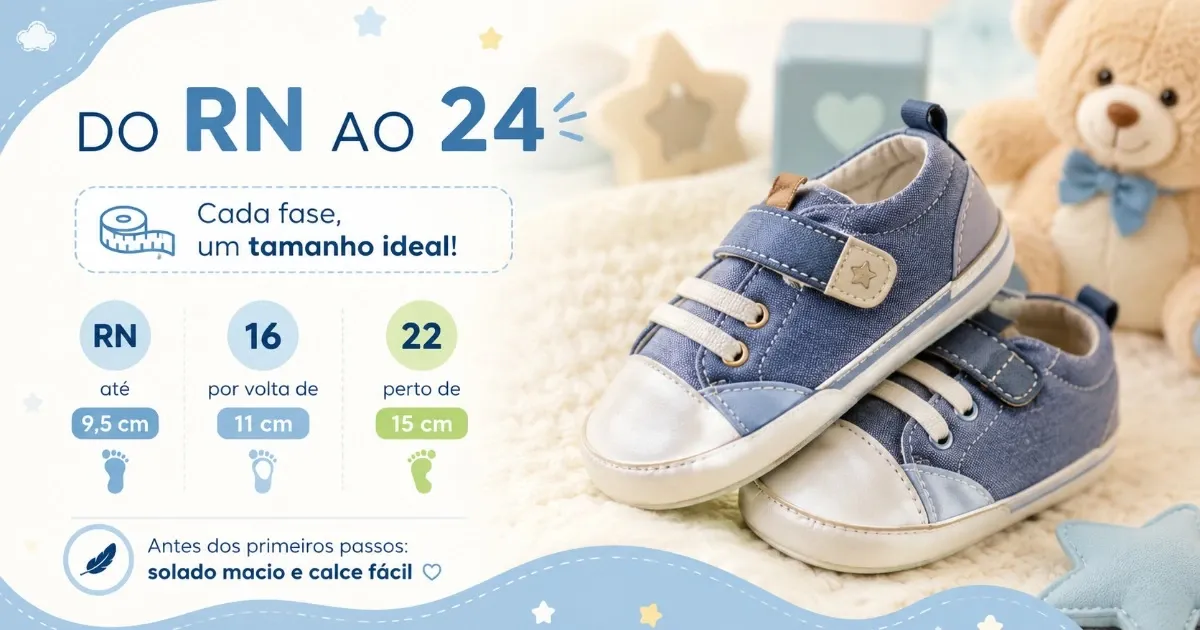 Sapatinho de Bebê Menino: Modelos, Tamanhos e Como Escolher