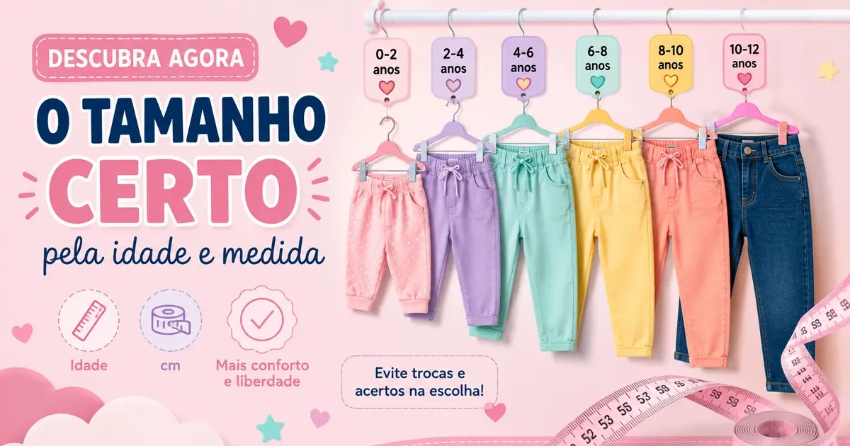 Tamanho de Calça Infantil: Tabela por Idade e cm