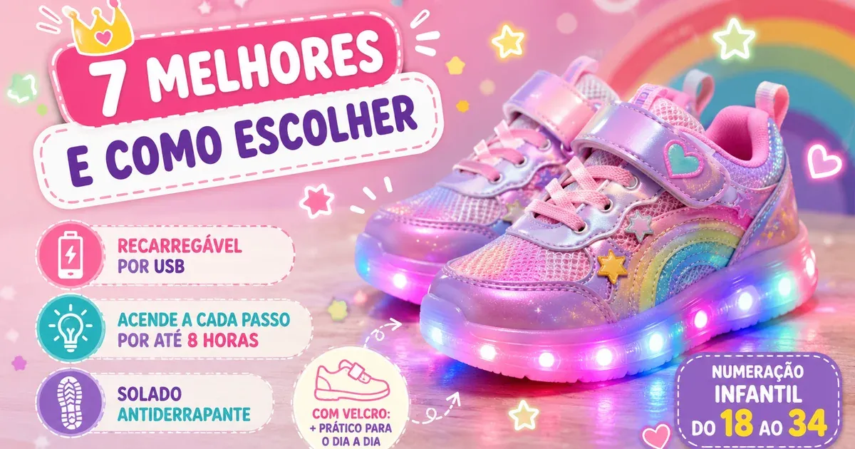 Tênis de LED Infantil: 7 Melhores e Como Escolher
