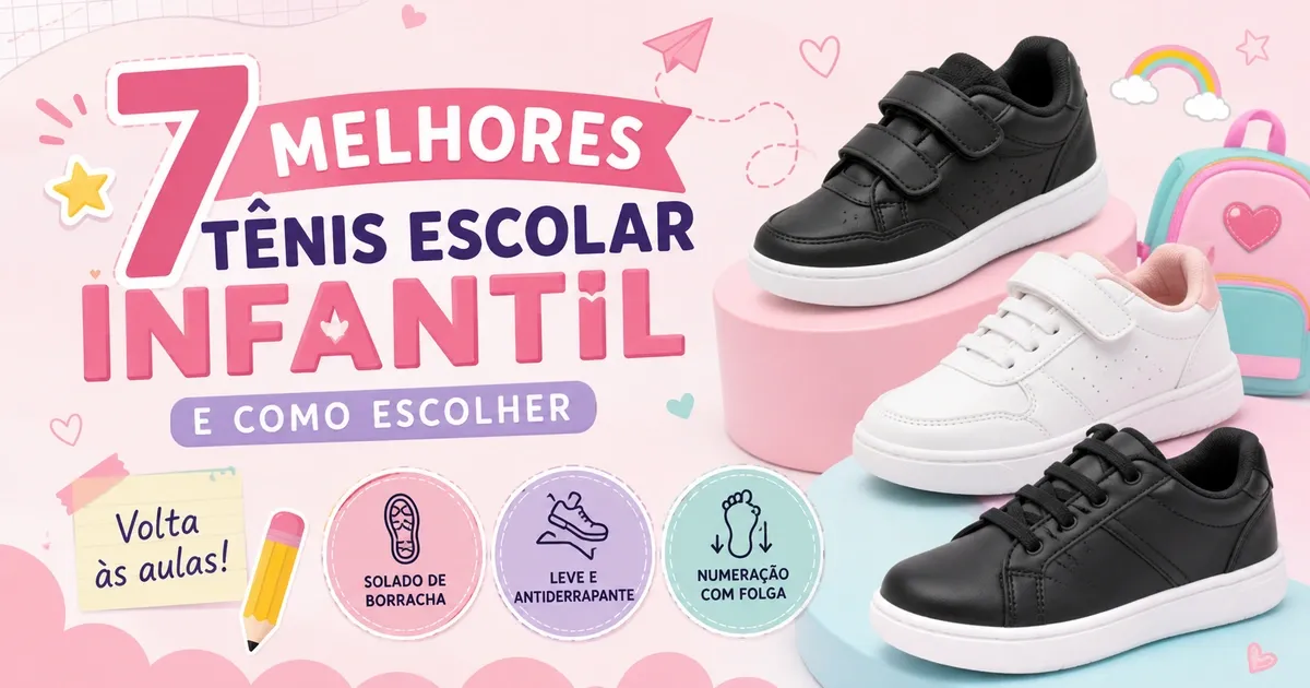 Tênis Escolar Infantil: 7 Melhores e Como Escolher