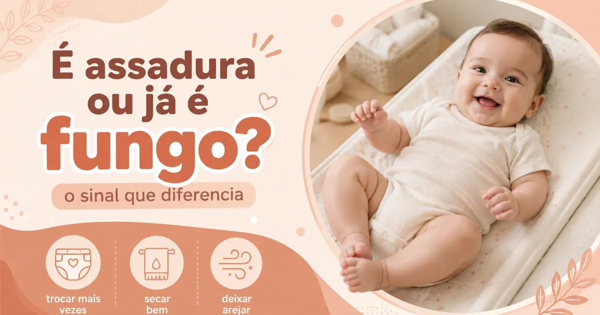Assadura no Bebê: Como Tratar, Prevenir e Quando É Fungo ou Alergia