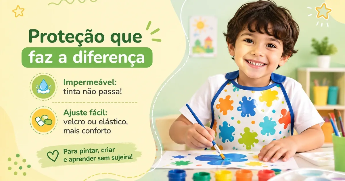 Avental Infantil: Impermeável ou de Tecido e os Melhores para Escola e Cozinha
