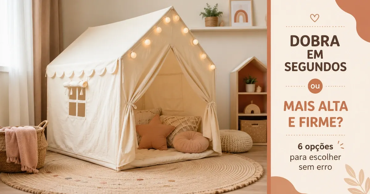 Cabana Infantil: Dobrável ou de Montar e as 6 Melhores