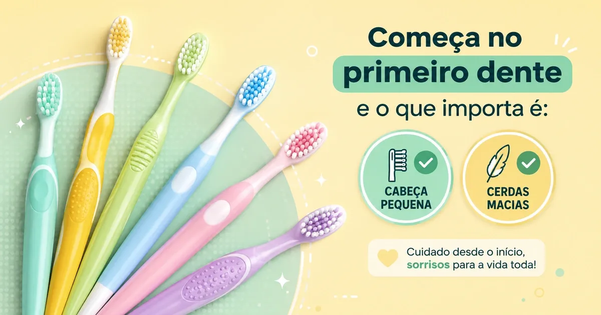 Escova de Dente Infantil: Qual Usar por Idade e as 6 Melhores