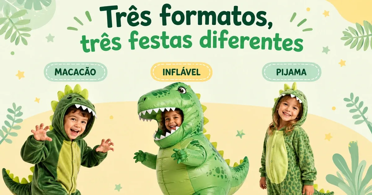 Fantasia de Dinossauro Infantil: Tipos, Tamanho e as Melhores