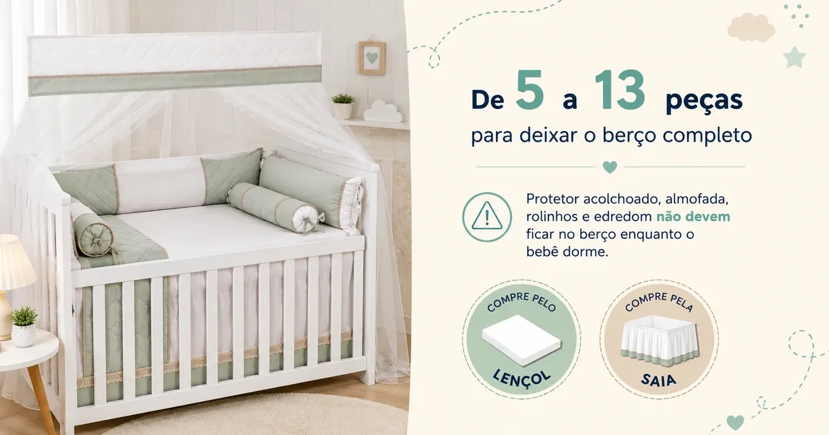 Kit Berço: Quantas Peças, Quais Usar de Verdade e os Melhores