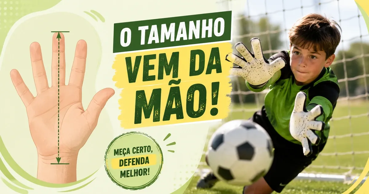 Luva de Goleiro Infantil: Qual Tamanho pela Mão e as Melhores para Cada Piso