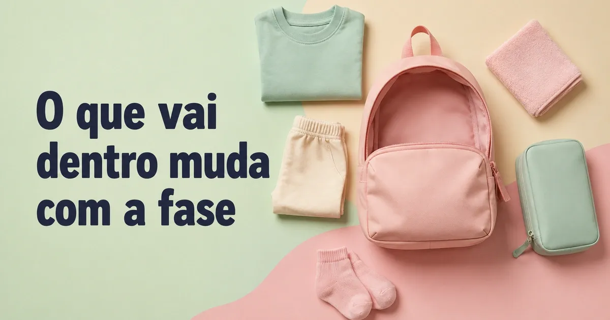 O Que Levar na Mochila da Creche: a Lista por Idade