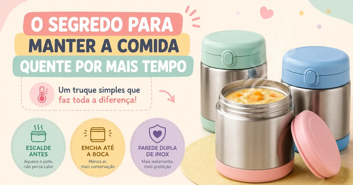 Pote Térmico Infantil: Quanto Tempo Conserva a Comida?