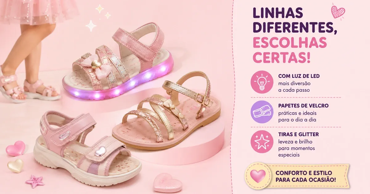 Sandália Pampili Infantil: Lulli, Candy, Mili e Quais Comprar