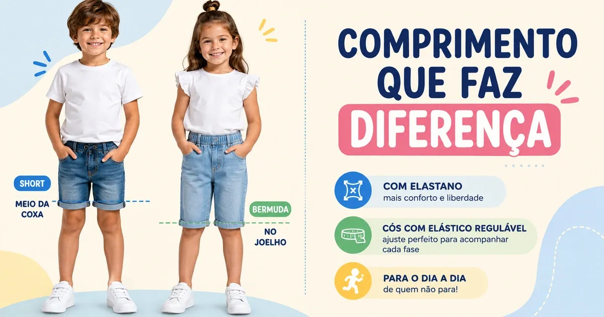 Short Jeans Infantil: Short ou Bermuda, Tamanho e Quais Comprar
