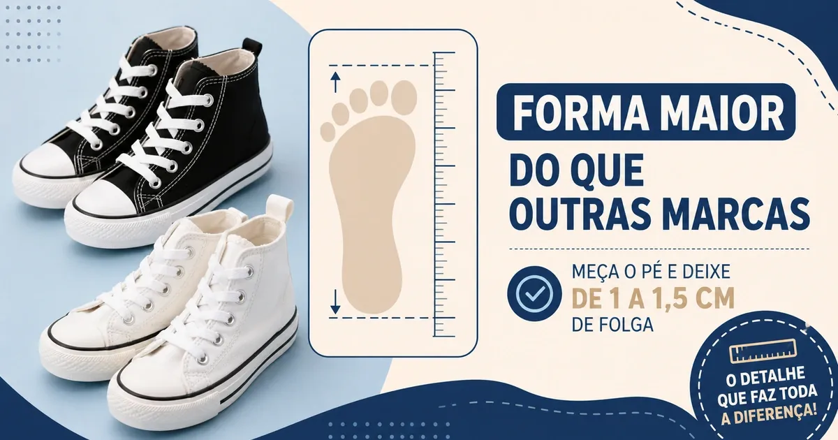 Tênis All Star Infantil: A Numeração Corre Maior — Como Acertar e os Melhores